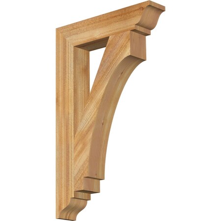 Ekena Millwork Imperial Traditional Rough Sawn Bracket, Western Red Cedar, 4"W x 20"D x 32"H BKT04X20X32IMP01RWR